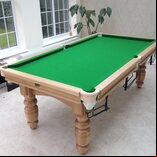 Hand-made Snooker Table - 6ft, mahogany, with accessories