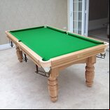 Hand-made Snooker Table - 6ft, mahogany, with accessories