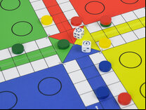 Quad Fold Wooden Uckers Game