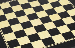 Italfama 40cm Wooden Chessboard with Ebony Effect