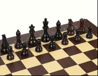DGT Rosewood USB e-Board with indices - Royal Electronic Chess Pieces