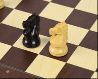 DGT Rosewood USB e-Board with indices - Royal Electronic Chess Pieces