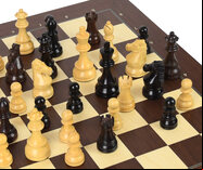 DGT Rosewood USB e-Board with indices - Royal Electronic Chess Pieces