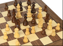 DGT Walnut USB e-Board with Timeless Weighted Electronic Chess Pieces