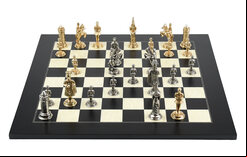 Italfama Camelot Metal Chess Set, 3.5-inch King - Board not included