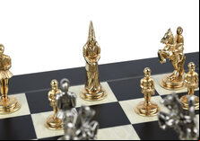Italfama Camelot Metal Chess Set, 3.5-inch King - Board not included