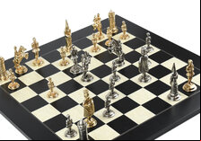 Italfama Camelot Metal Chess Set, 3.5-inch King - Board not included