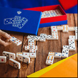 Dal Negro Double 9 Colour Spot Dominoes