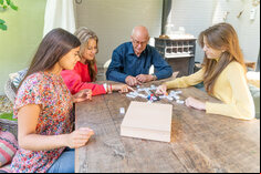 Longfield Games Mexican Train Dominoes in Wooden Case