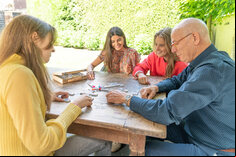 Longfield Games Mexican Train Dominoes in Wooden Case