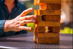 Uber Games Tumble Towers - Varnished Hardwood
