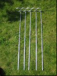 Set of 5 coconut shy posts