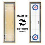GoSports Table Shuffleboard & Curling 2-in-1 Table Game