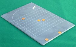 Masters Slate Shove Ha'penny board (21 x 14 inch smoothed ha'pennies - tails visible)